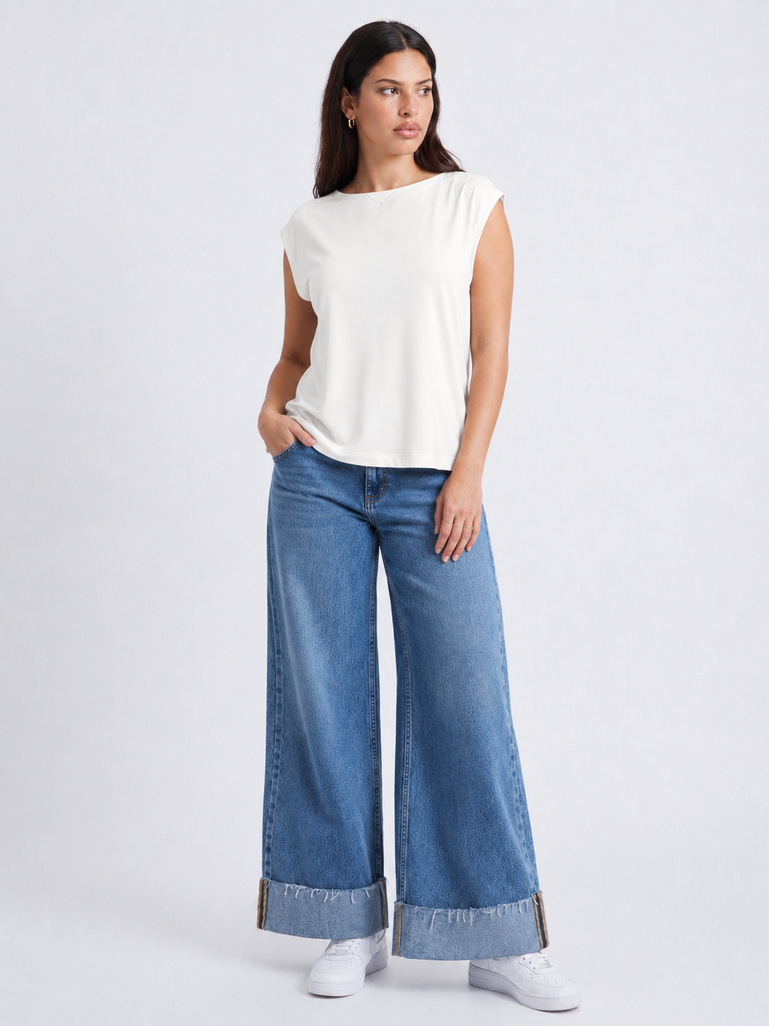 Flow Shoulder Lycra Top