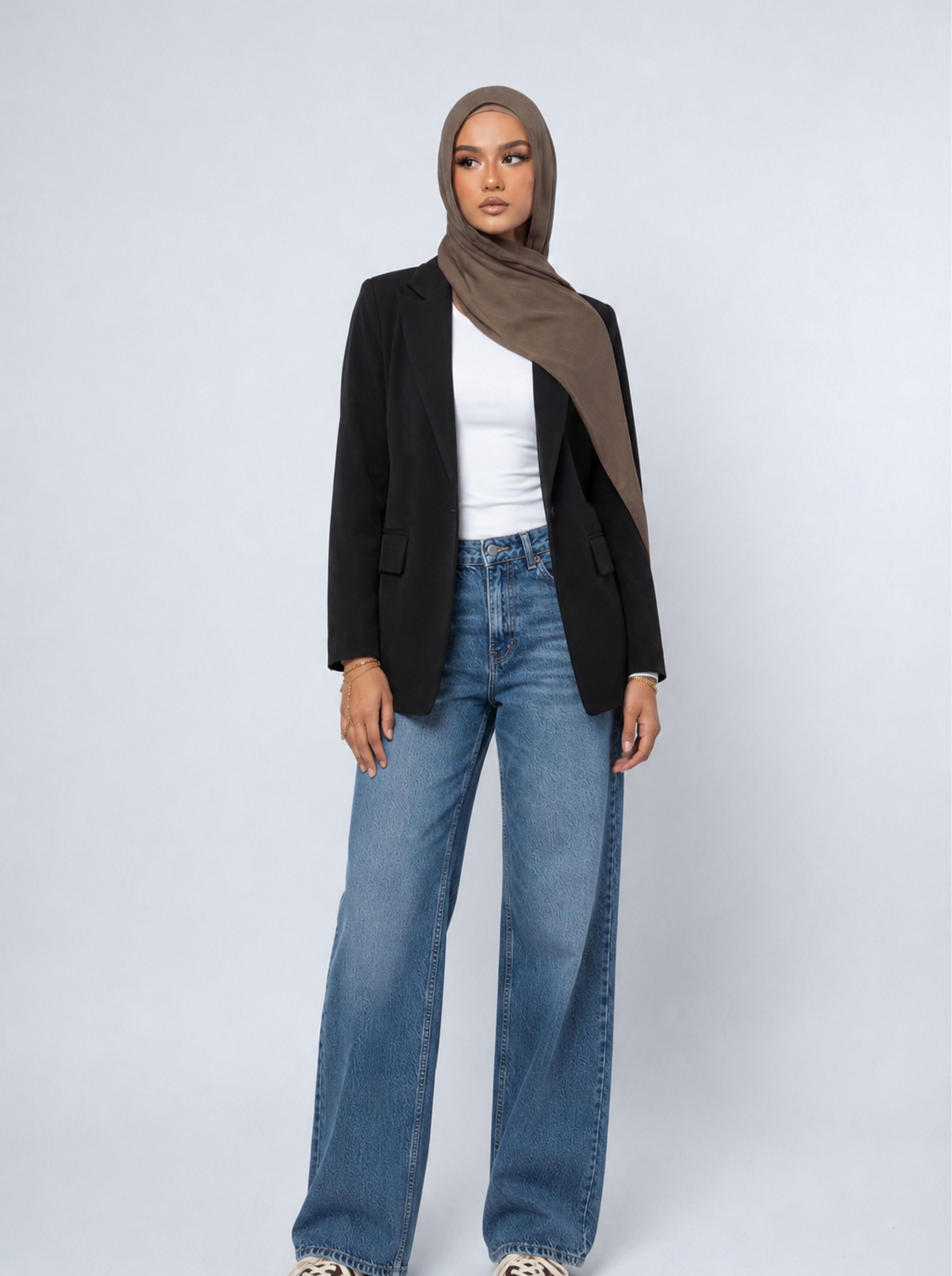 Black Longline Blazer