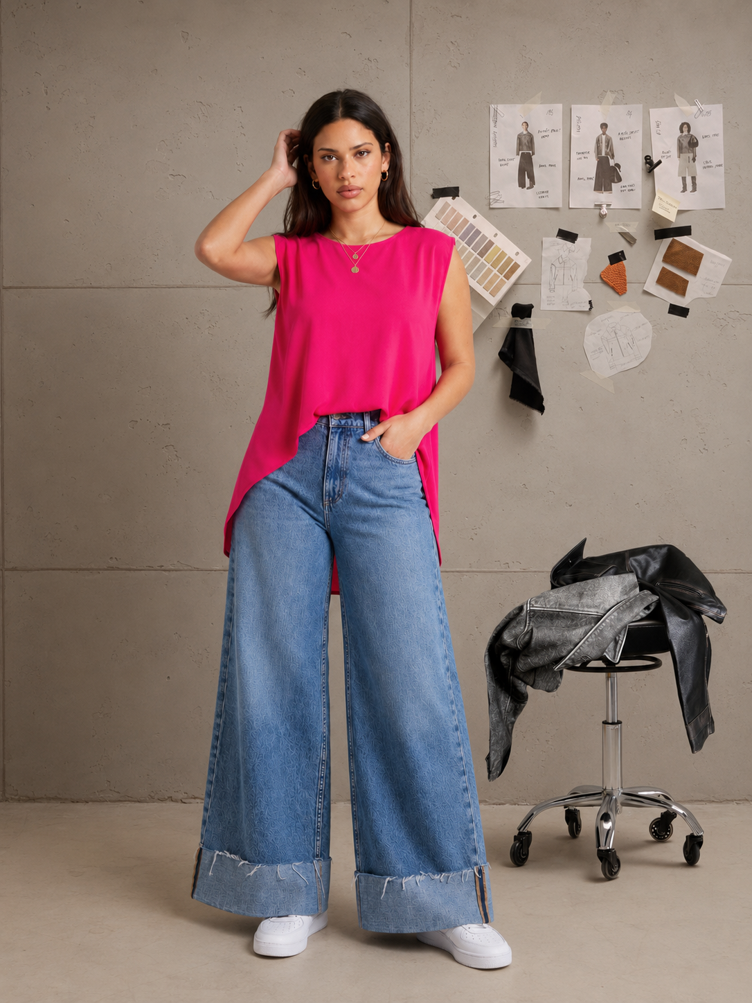 Fuchsia Flow Blouse