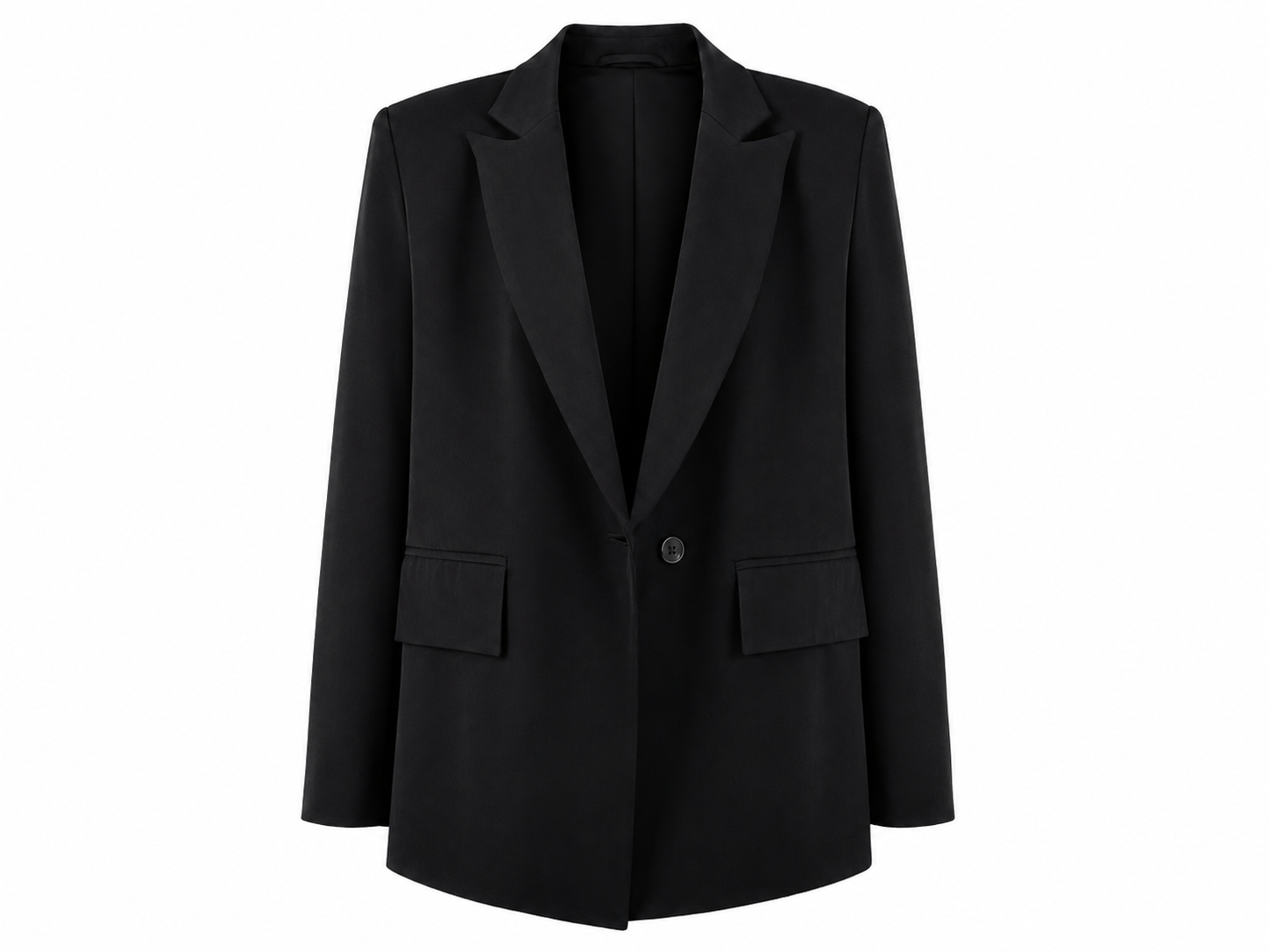 Black Longline Blazer