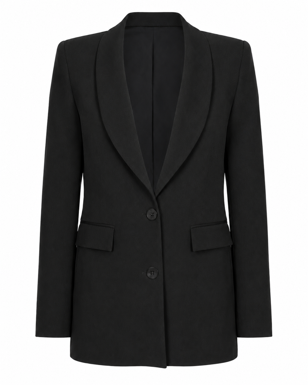 Black Longline Blazer