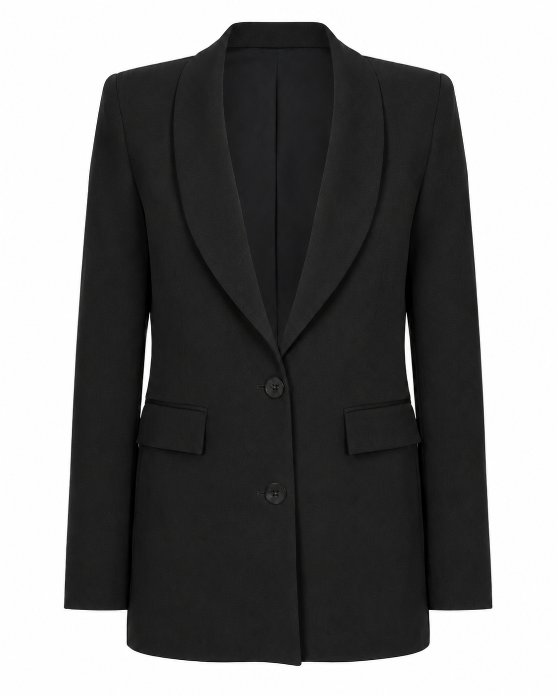 Black Longline Blazer
