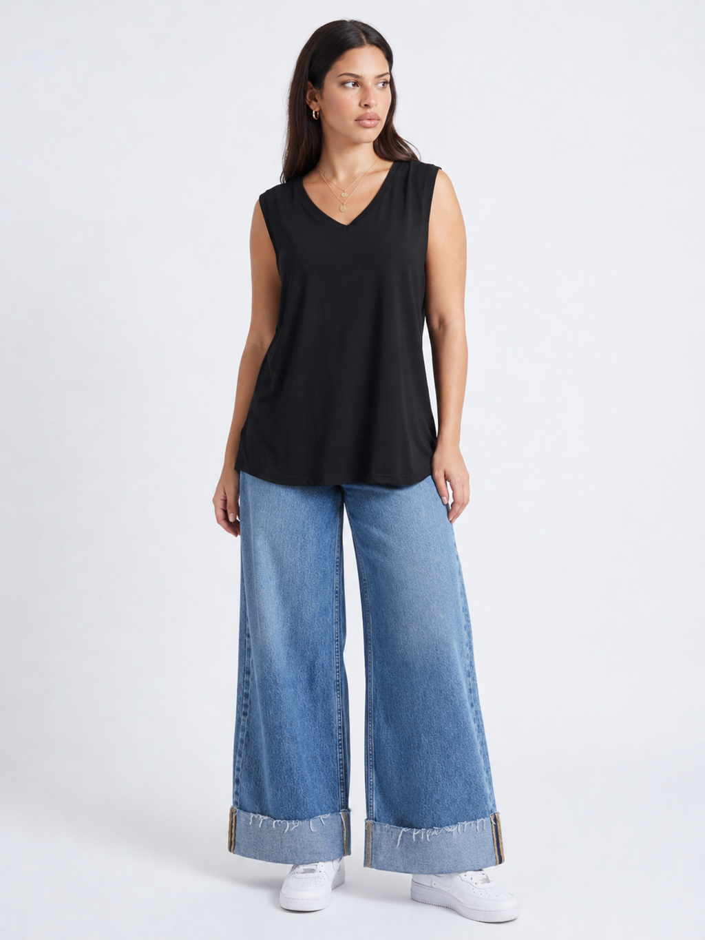 V-Neck Flow Blouse