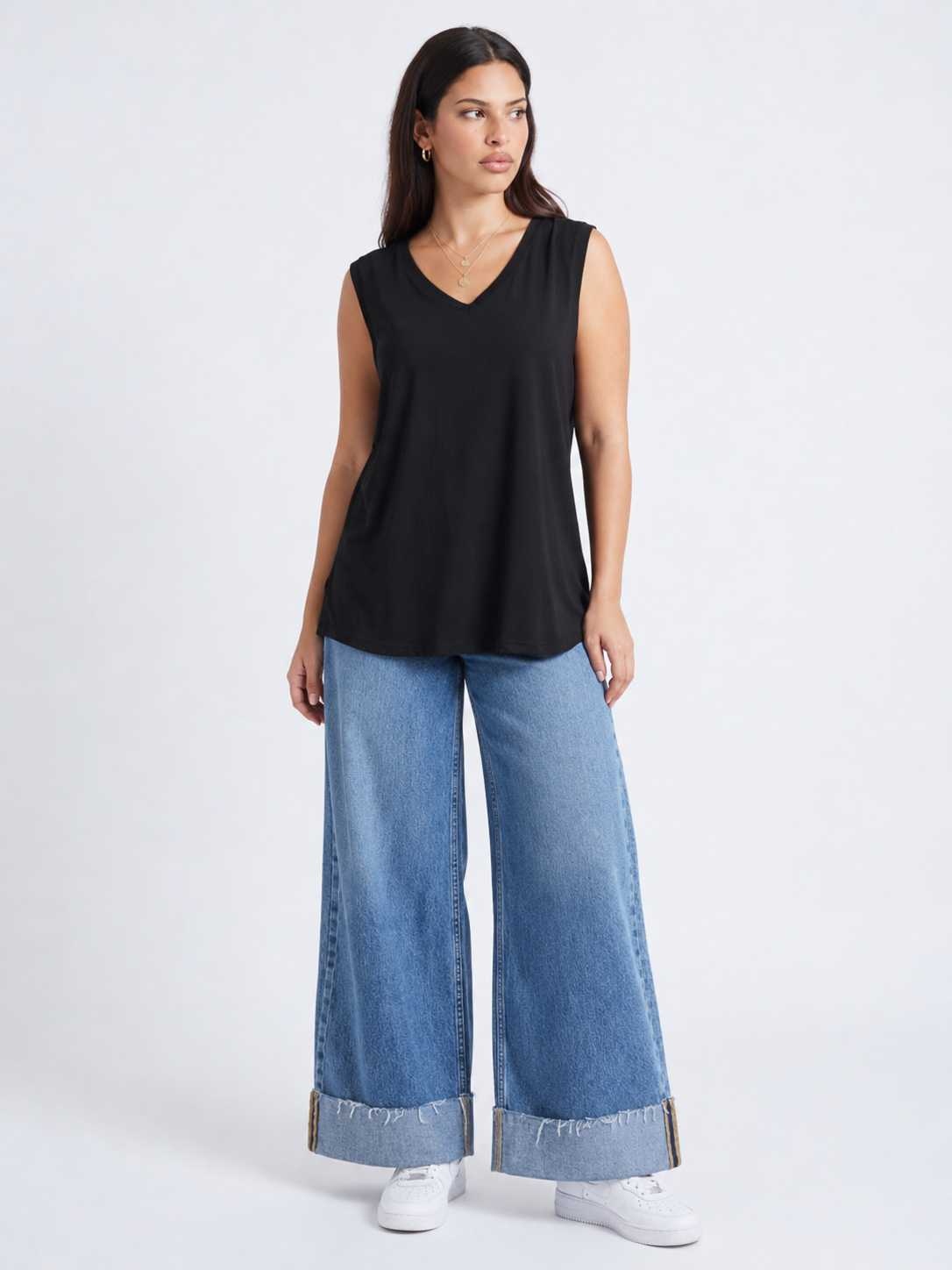 V-Neck Flow Blouse